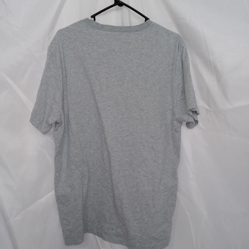 True Religion Short Sleeve Stamp Buddha Graphic Logo T-shirt Heather Grey Sz XL